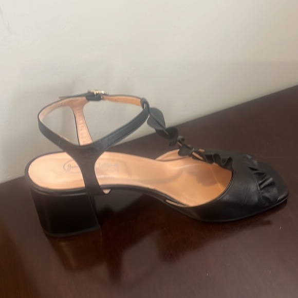 Black Jennifer Tattenelli T-Strap Block Sandals - Picture 3 of 12
